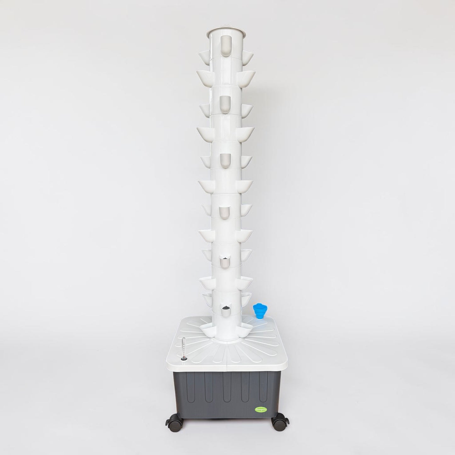 FlowGrow 12 Layer hydroponic tower with 36 plant sites for home growing