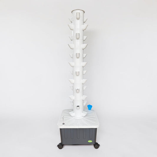FlowGrow 12 Layer hydroponic tower with 36 plant sites for home growing