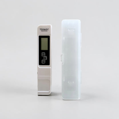 EC TDS temperature meter for testing FlowGrow hydroponic nutrient water