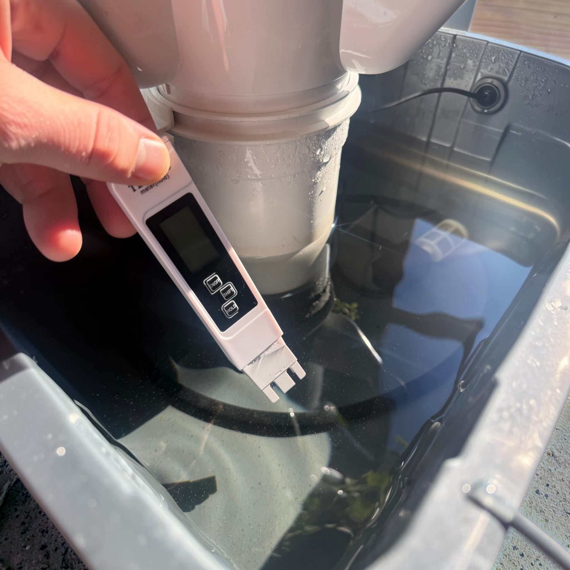 Home EC and TDS meter for hydroponic water testing in New Zealand